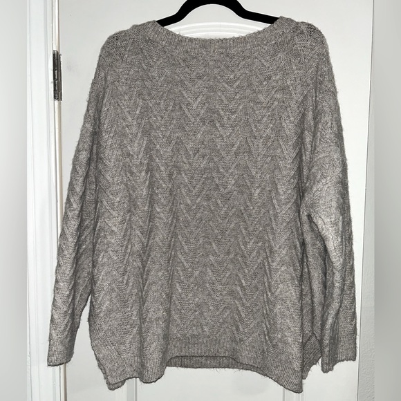 Gray Pink Lily Sweater - Picture 3 of 3